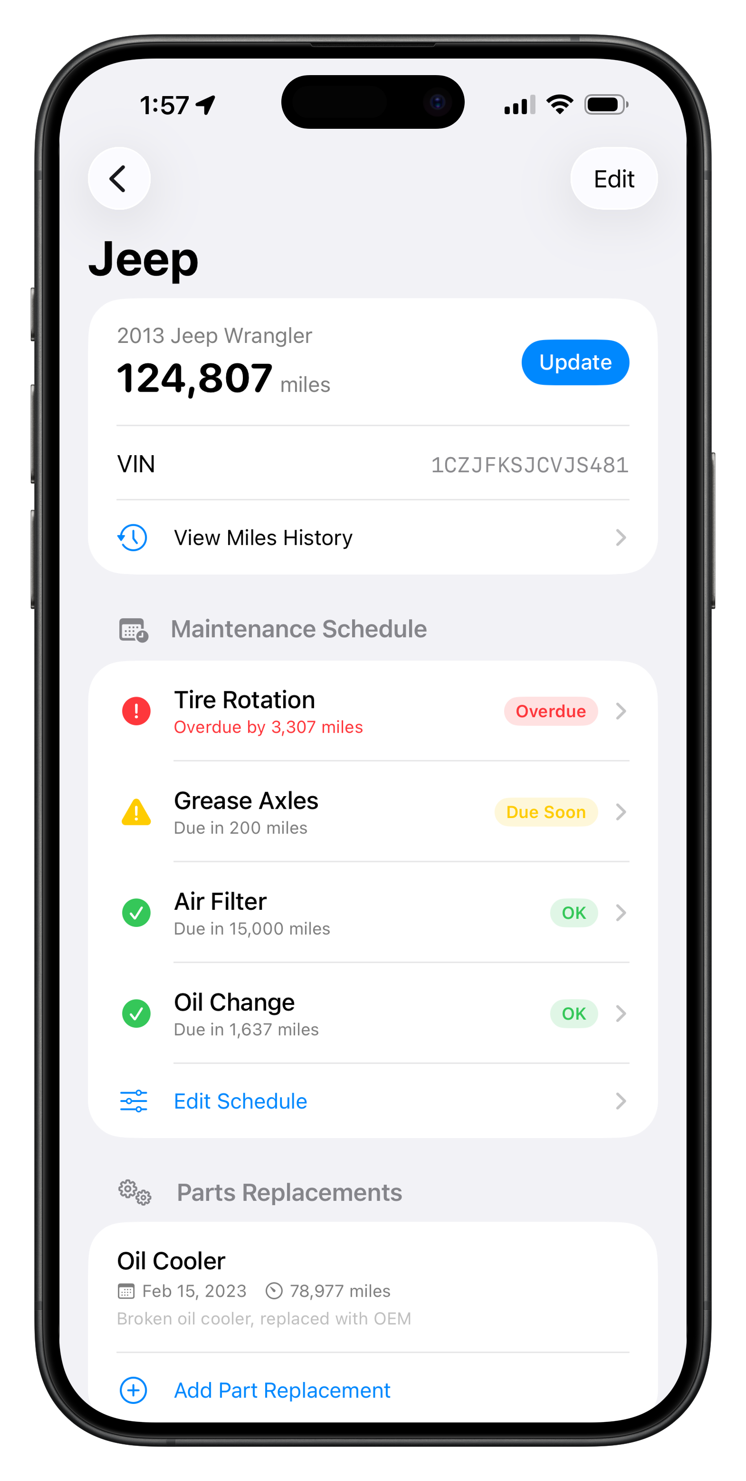 Multi-Vehicle Dashboard